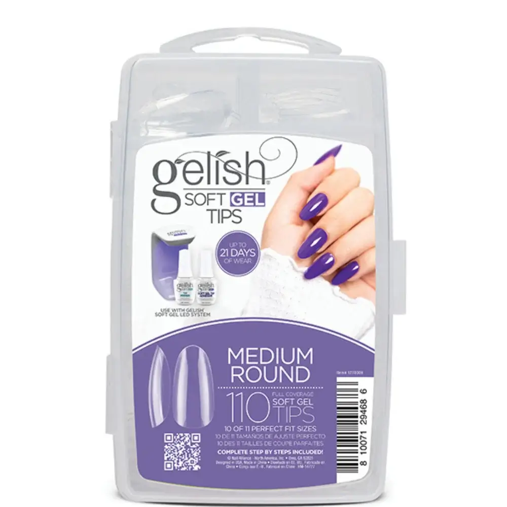Gelish Soft Gel Nail Tips, 110 Pieces 💅🌟 Choose from 5 Shapes & Sizes - Image 3