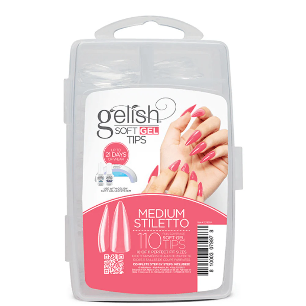 Gelish Soft Gel Nail Tips, 110 Pieces 💅🌟 Choose from 5 Shapes & Sizes - Image 5